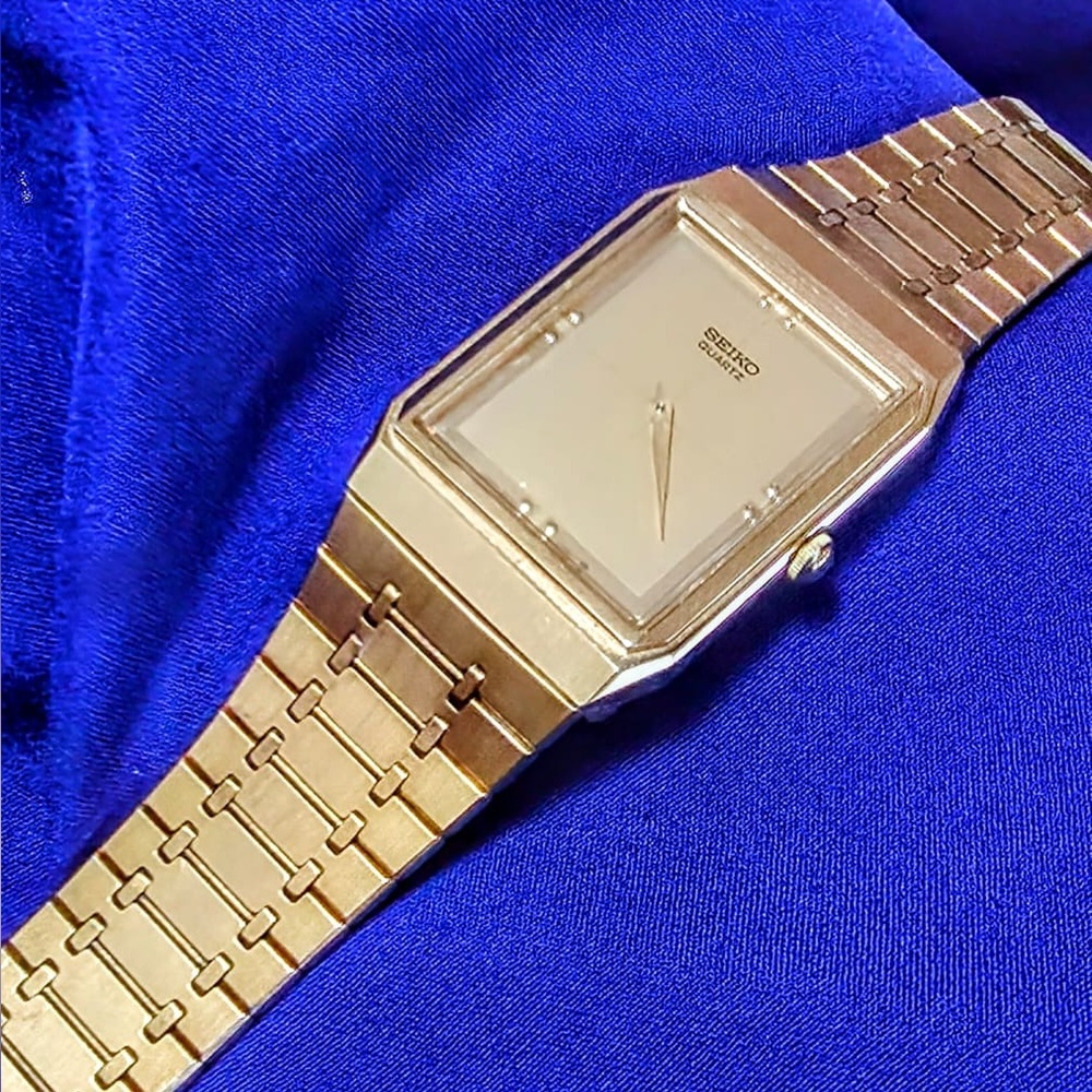 Seiko Vintage Slim 6530-5159 Gold Tank Men's Watch for Parts or Repair